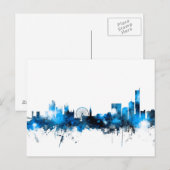 Manchester England Skyline Briefkaart (Voorkant / Achterkant)