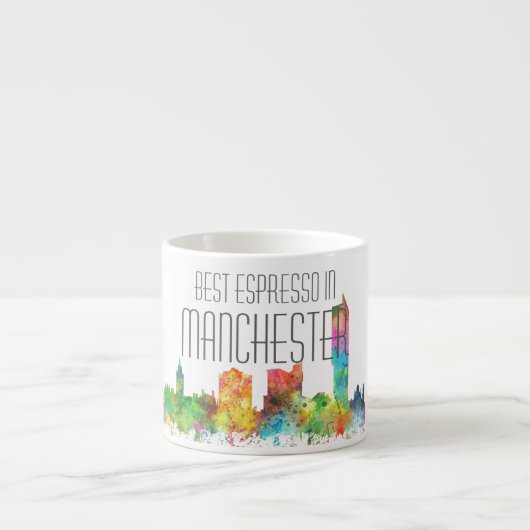 MANCHESTER ENGLAND SKYLINE ESPRESSO KOP (Voorkant)