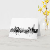 Manchester England Skyline Kaart (Gele Bloem)
