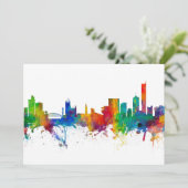 Manchester England Skyline Kaart (Staand voorkant)