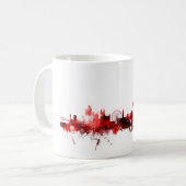 Manchester England Skyline Koffiemok (Voorkant links)