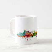 Manchester England Skyline Koffiemok (Voorkant links)