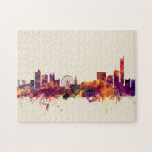 Manchester England Skyline Legpuzzel (Horizontaal)