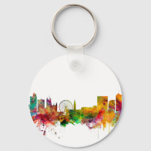 Manchester England Skyline Sleutelhanger