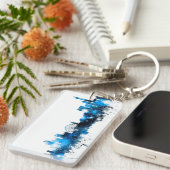 Manchester England Skyline Sleutelhanger (Voorkant Rechts)