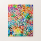 Manchester England Street City Map Legpuzzel (Verticaal)