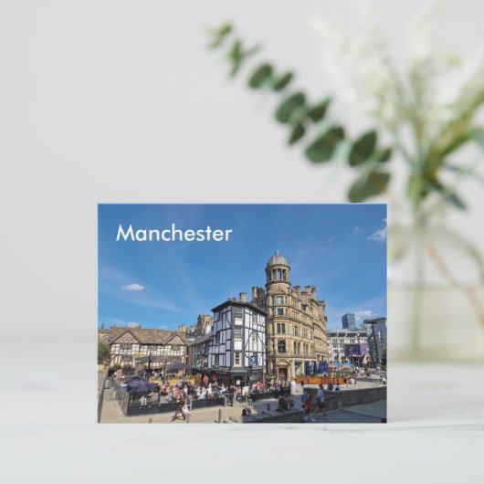 Manchester Exchange Square Briefkaart (Staand voorkant)