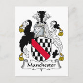 Manchester Family Crest Briefkaart (Voorkant)