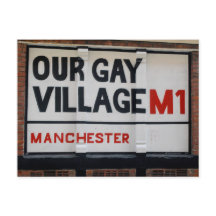 Manchester Gay Village-briefkaart