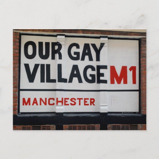 Manchester Gay Village-briefkaart Briefkaart (Voorkant)
