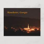 Manchester, Georgia Briefkaart (Voorkant)