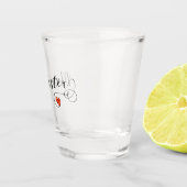 Manchester Heart Flag, Engeland Shot Glas (Rechts)