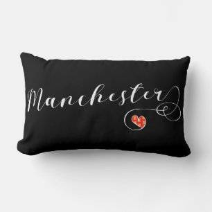 Manchester Heart Sierkussen, Engeland Kussen