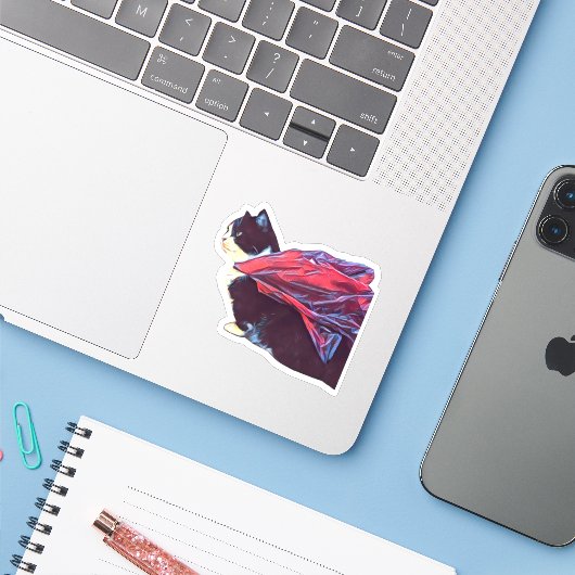 Manchester HeroesAmoungUS Sticker (Laptop met iPhone)