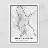 Manchester Map Briefkaart (Voorkant)