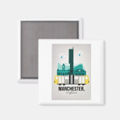 Manchester met tram magneet (Voorkant / Achterkant)