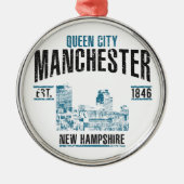 Manchester Metalen Ornament (Voorkant)