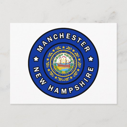 Manchester New Hampshire Briefkaart (Voorkant)