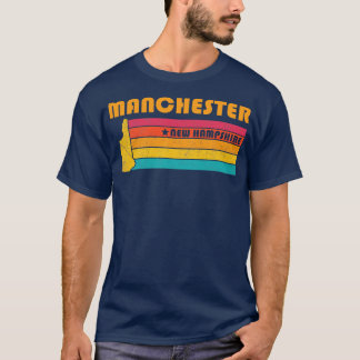 Manchester New Hampshire  Distress Souven T-shirt