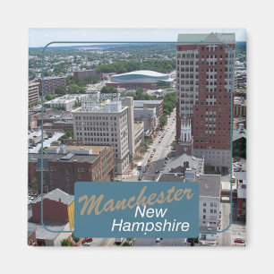 Manchester New Hampshire Travel Photo Magnets Magneet