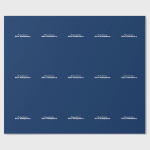 Manchester, New Hampshire Wrapping Paper Cadeaupapier