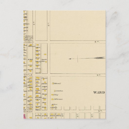 Manchester, NH, Ward 6 Briefkaart (Voorkant)