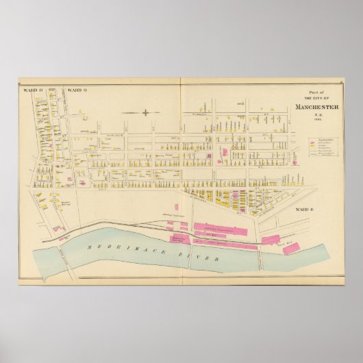 Manchester, NH, Ward 89 Poster (Voorkant)