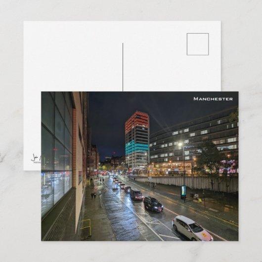 Manchester Piccadilly Briefkaart (Voorkant / Achterkant)