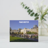 Manchester Piccadily Gardens Briefkaart (Staand voorkant)