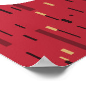 Manchester Reds Colors Persoonlijk Poster (Hoek)