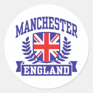 Manchester Ronde Sticker