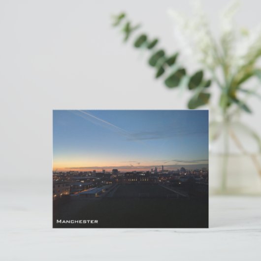 Manchester Skyline Briefkaart (Staand voorkant)
