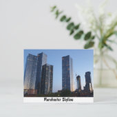 Manchester Skyline Briefkaart (Staand voorkant)