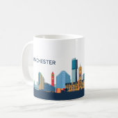 Manchester Skyline Koffiemok (Voorkant links)