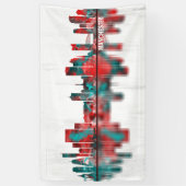 Manchester Skyline Spandoek (Verticaal)