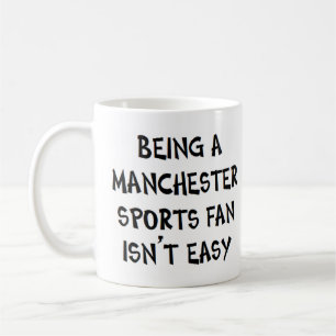 Manchester sportfan, zijnde koffiemok