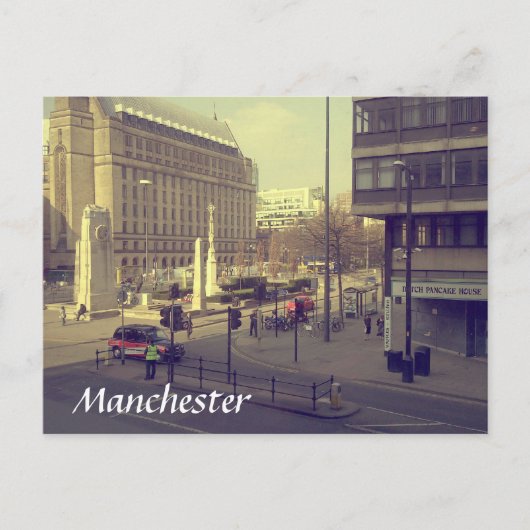 Manchester St Peter's Square Briefkaart (Voorkant)