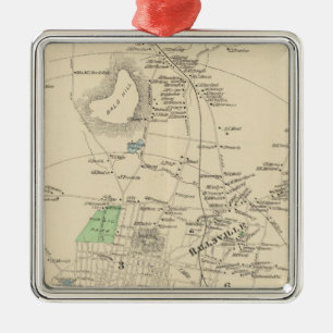 Manchester, stad NH Metalen Ornament