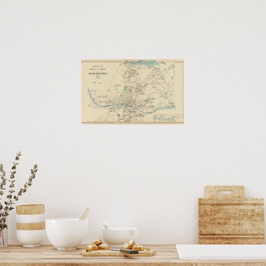 Manchester, stad NH Poster (Keuken)