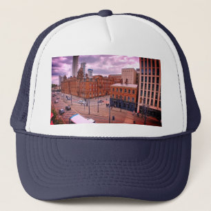 Manchester straat uitzicht trucker pet