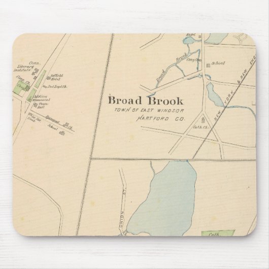 Manchester, Suffield, Broad Brook Muismat (Voorkant)