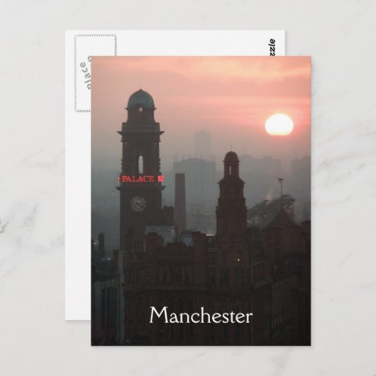 Manchester Sunset Briefkaart (Voorkant / Achterkant)