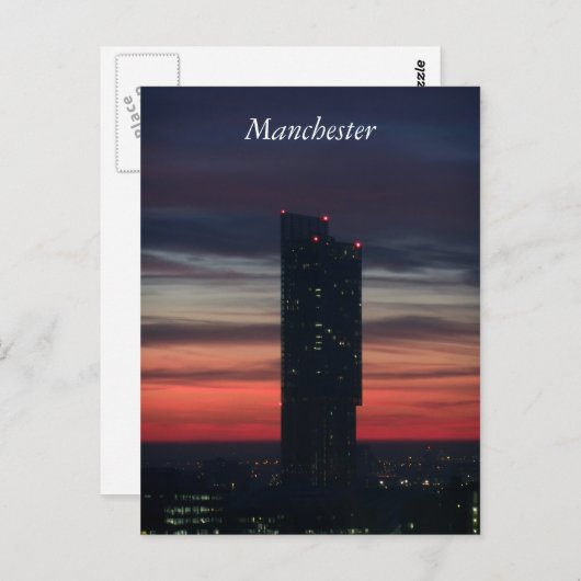 Manchester Sunset Briefkaart (Voorkant / Achterkant)
