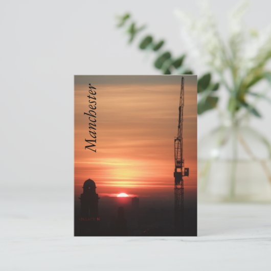 Manchester Sunset Briefkaart (Staand voorkant)