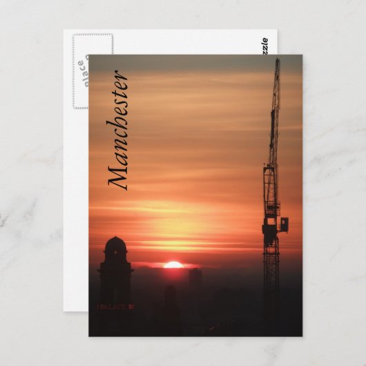 Manchester Sunset Briefkaart (Voorkant / Achterkant)