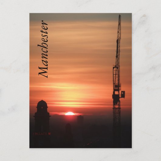 Manchester Sunset Briefkaart (Voorkant)