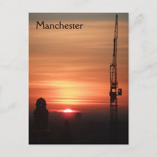 Manchester Sunset Briefkaart (Voorkant)