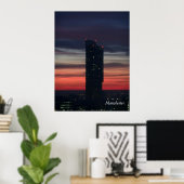 Manchester Sunset Poster (Thuiskantoor)