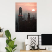 Manchester Sunset Poster (Thuiskantoor)