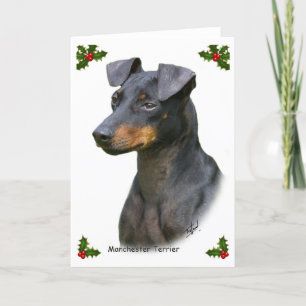 Manchester Terrier 8W13D-07 Feestdagen Kaart
